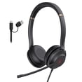thumbnail image 1 of Auriculares USB Yealink UH37 con micrófono con cancelación de ruido para PC y teléfono, 1 of 4
