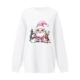 thumbnail image 5 of Women's Christmas Sweatshirts for $10 Thin Fleece Round Neck Loose Long Sleeve Pullover Top Casual, 5 of 5