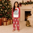 thumbnail image 5 of Family Matching Christmas Pajamas Set, Raglan Long Sleeve 2-Piece PJs for Family Members of All Ages, Christmas Printed Soft Holiday Loungewear for Xmas Photoshoot, 5 of 6
