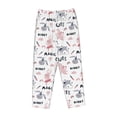 thumbnail image 4 of Goofa Cute Magic Bunny Printed Soft Pajama Pants for Women, Wide Leg Comfy Casual Lounge Yoga Pants-XX-Large, 4 of 9