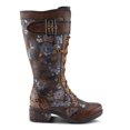 thumbnail image 5 of L'Artiste Kisha Boss Calf High Leather Boots – Hand-Painted Comfort, 5 of 8