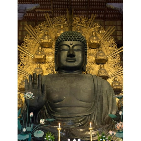Todaiji Temple - Great Buddha Statue in Todaiji Temple, Nara Prefecture, Japan Print Wall Art