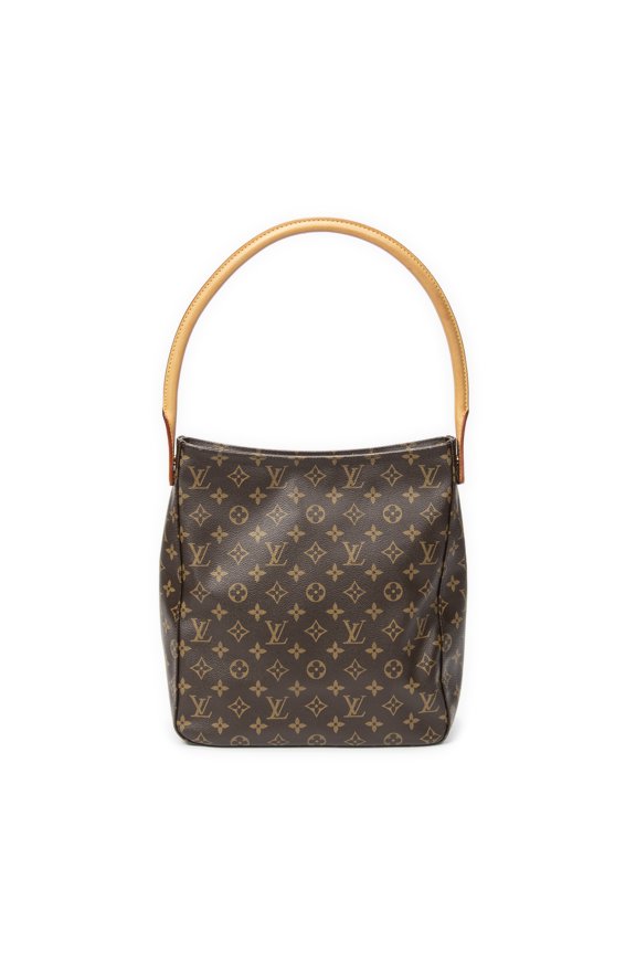 Pre-Owned Louis Vuitton Brown Looping GM Shoulder Bag Monogram Canvas