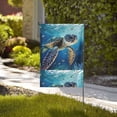 thumbnail image 4 of Easygdp Watercolor Turtle Garden Flag Yard Flag Welcome Flag, Double-Sided, Weather Resistant for Outdoor Decor - 12.5"x18", 4 of 9