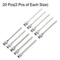 thumbnail image 3 of Uxcell 20 Pcs 8-18G Aiguille de Distribution en Acier Inoxydable, Tube d'Aiguille de Colle 2 Pouces Pointe Émoussée, 3 of 6