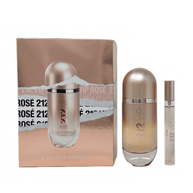 Carolina Herrera 212 Vip Rosé Mini 2 Pz Para Mujer