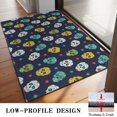 thumbnail image 3 of Navy Colorful Skull Pattern Door Rugs,Washable Non Slip Door Mats Indoor,Decorative Door Mats,Entry Mat Indoor for Entrance,Bedroom,Kitchen,Bathroom,20"x32", 3 of 6