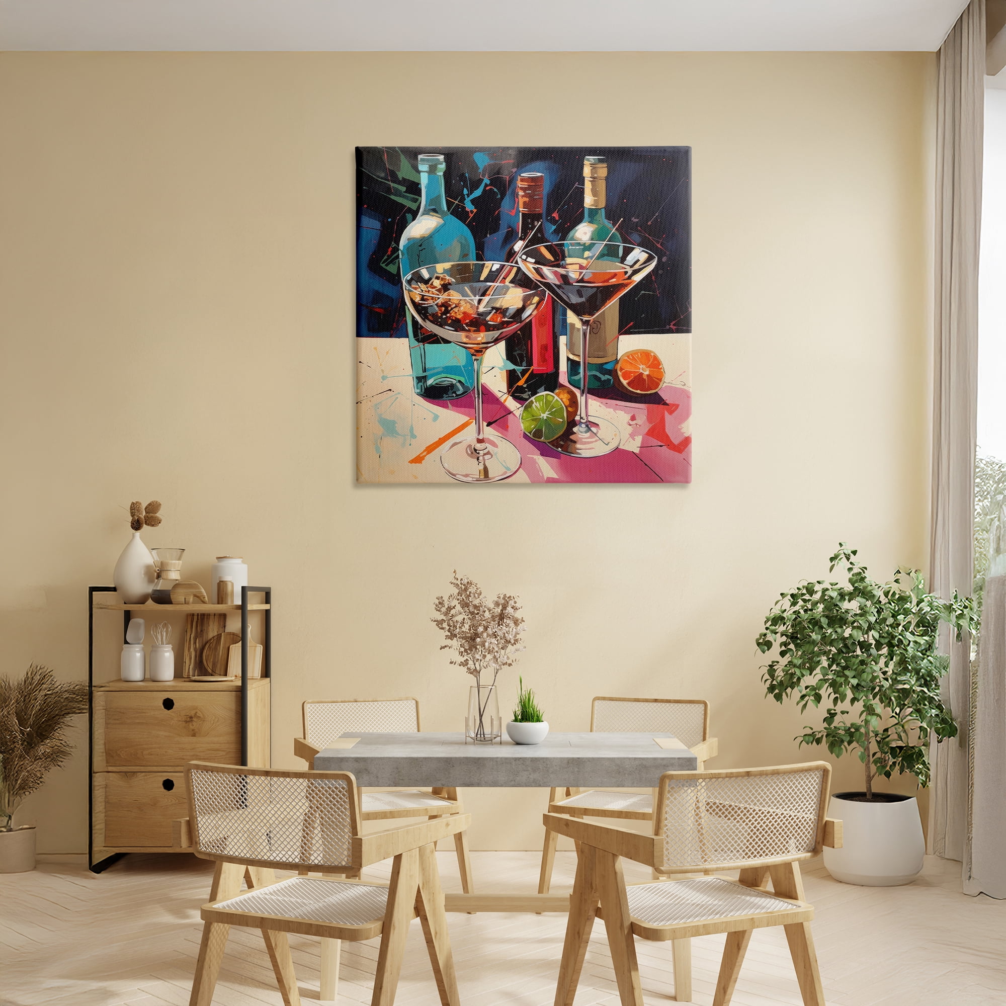 Stupell Industries Artsy Cocktails of Every Sip Canvas Wall Art, design by Lazar Studio