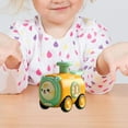 thumbnail image 1 of Coche giratorio y Go, coche inercial de eyección de juguete, coche educativo con motor de fricción, coches de juguete de animales para niños pequeños, naranja Hugo Vehículo de juego infantil, 1 of 9