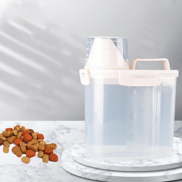 Envase de Almacenamiento de Alimentos para Mascotas Colco Contenedor de Alimentos para Perros Beige