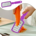 thumbnail image 3 of Kezqiaxn Home and Kitchen Gadgets Premium Handheld Cheese Grater-Cheese Grater with Soft Handle-Grater for Kitchen, Spices, Ginger-Stainless Steel Cheese Shredder-Lemon Zester To Purple, 3 of 8