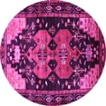 thumbnail image 1 of Ahgly Company Indoor Round Persian Pink Traditional Area Rugs, 4' Round, 1 of 4