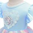 thumbnail image 4 of Girls Unicorn Party Lace Dresses Kids Wedding Birthday Sparkly Rainbow Princess Dress, 4 of 6