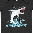 thumbnail image 4 of Inktastic Great White Shark Jumping Boys or Girls Baby Bodysuit, 4 of 5