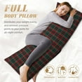 thumbnail image 5 of Lsque Tartan Plaid Body Pillow Case Cover,Ultra-Soft Microfiber Bed Pillow Cases 20x54 inches,Elegant Bedding,Breathable Durable Pillow Cover with Envelope Closure, 5 of 8