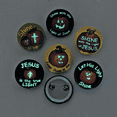 thumbnail image 3 of Fun Express Metal Christian Pumpkin Gid Button Pins Party Favors, 48-Piece, 3 of 4
