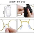 thumbnail image 5 of Eyeglass Nose Pads Covers Slip-on Silicone Glasses Nose Pad Anti Slip Soft Nose Pads for Eyeglasses Repair Kit(5 Pairs), Clear/S, 5 of 7