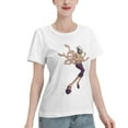 thumbnail image 2 of T-Shirt Basique à Manches Courtes pour Femme une Pièce Robin, 2 of 6