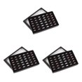thumbnail image 4 of bedienty Jewelry Box Ring 36 Slots Tray Storage Case Exquisite Practical Fine Display Transparent Window Organizer Packaging Black 3Set, 4 of 5