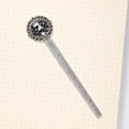 thumbnail image 4 of Black and White Easter Vintage Silver Lace-Edged Bookmark: a Delightful Gift for Book Lovers and Readers, 4 of 5
