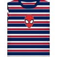 thumbnail image 4 of Spider-Man Head, Boys Graphic Crew Neck Short Sleeve Embroidered Striped Tee, Sizes 4-18, 4 of 4