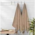 thumbnail image 6 of MALLONI HOME 100% Premium Cotton 2 Pack Oversized Bath Towel Set 28x55 inches, Large Bath Towels, Ultra Absorbant Compact Quickdry & Lightweight Towel, Ideal for Gym Travel Camp Pool - Tan, 6 of 7