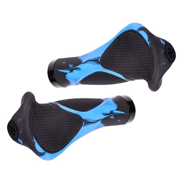 Mightlink 1 Pair Bicycle Handlebar Grips Lamb Horn Shape Ergonomic Rubber Meatball Dead Fly Vice