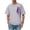 White, variant on Krdevn Men's Sleeve T Shirts Oversize Zipper Pocket Comfortable Crewneck Graduated Color Fit Shirt Tops,L