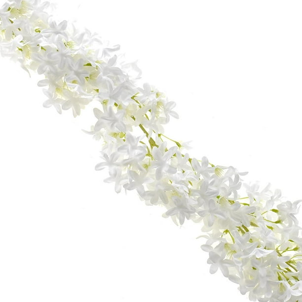 Artificial Winter Jasmine Flower Garland, White, 66Inch