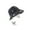 Black, variant on Palm Tree Embroidered Denim Bucket Hat