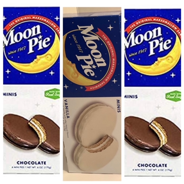 Moon Pie Mini (1) Vanilla (2) Chocolate Marshmallow Sandwich 3 Pack of
