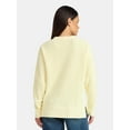 thumbnail image 3 of Time and Tru Women's Chenille Sweater with Long Sleeves, Midweight, Sizes XS-XXXL, 3 of 5