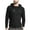 Black, variant on YanHoo Mens Hoodies Pullover Work Out Knit Drawstring Hooded Sweatshirt Long Sleeve Pullover Sweater Slim Fit Solid Casual Hoodies