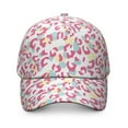 thumbnail image 2 of Glitter Leopard Print Baseball Cap, Adjustable Washed Hat with Lightweight Breathable Fabric, Unique Animal Design Performance Hat for Outdoor Sports and Casual Daily Wear, 2 of 8