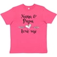 thumbnail image 3 of Inktastic Nana and Papa Love Me Heart Grandchild Youth T-Shirt, 3 of 5