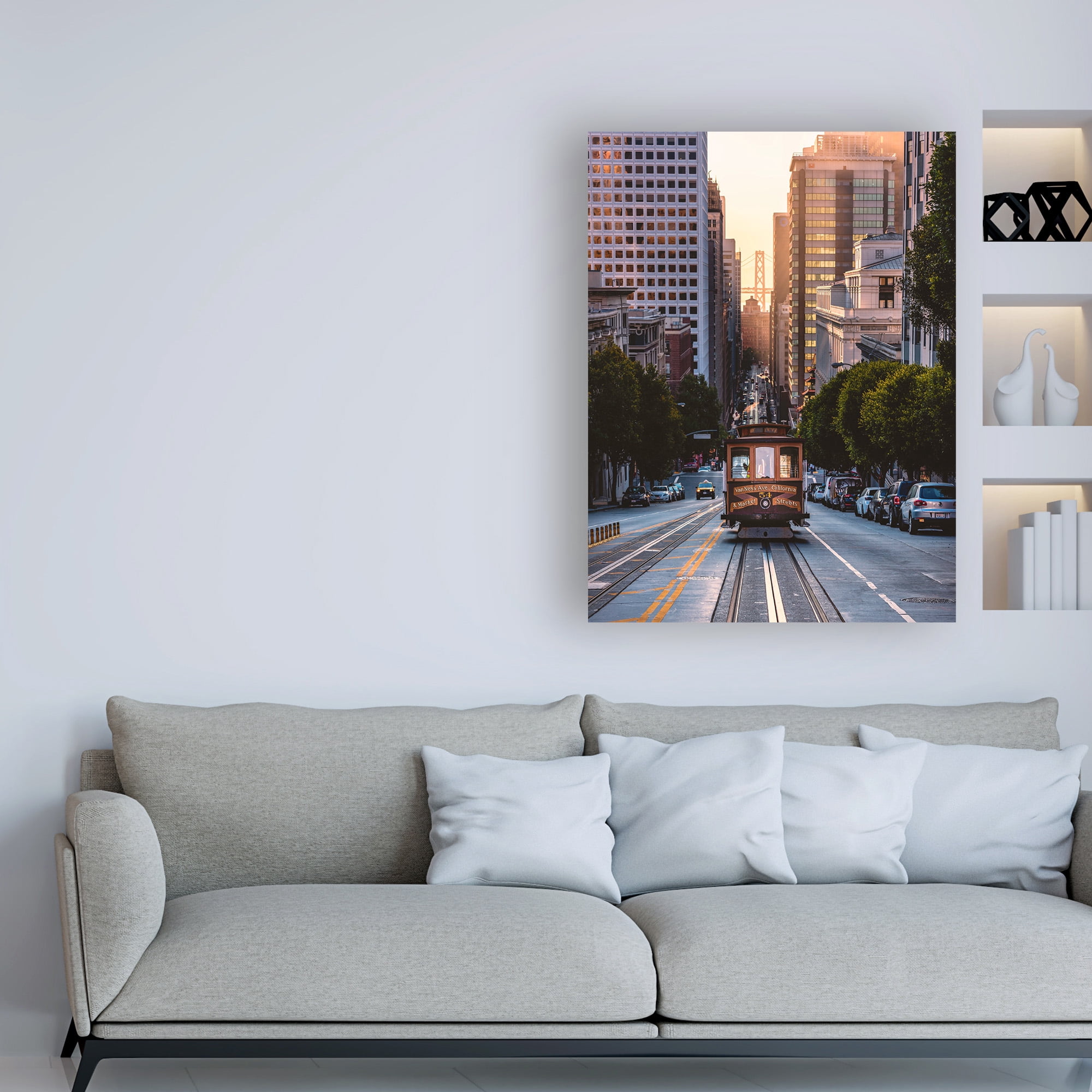 Trademark Fine Art 'The Trolley' Canvas Art by Bruce Gett