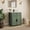 Combo+Green, variant on Bathroom Vanity Set with Ceramic Sink, 27.8" Modern Storage Cabinet with Drawers and Cabinet, Compact Freestanding Vanity for Small Bathrooms, Powder Room, or Apartment, White, Easy Assembly
