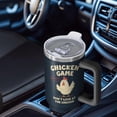 thumbnail image 4 of 1pc chicken 40oz Tumbler with Straw & Handle - Insulated Stainless Steel Cup | Holiday Gift for Man Women (Christmas, Valentine's, Birthday), 4 of 5
