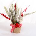 thumbnail image 4 of Mini árboles de Navidad adorno de escritorio tela de espuma de PVC accesorios para el hogar decoración del hogar adornos de fiesta tamaño Kits de decoración para fiestas Rojo/Tamaño Pequeño Bewildely HA070117-04, 4 of 6