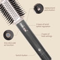 thumbnail image 3 of 5-in-1 Professional Hot Air Styler Kit, Complete Hair Dryer Brush System with 110,000 RPM Motor for Volumizing, Smoothing & Auto-Wrapping Curls, 3 of 7