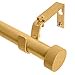 thumbnail image 3 of Meriville 1-Inch Diameter Nathan End Cap Single Window Treatment Curtain Rod, 48-Inch to 84-Inch, Royal Gold, 3 of 4