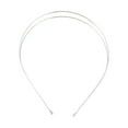 thumbnail image 4 of Unique Bargains 1 Pc Simple Double Row Headbands for Women Silver Tone, 4 of 6