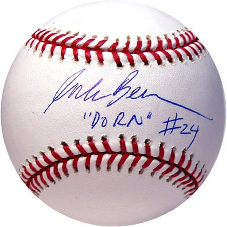 Corbin Bernsen Hand-Signed MLB Baseball w/ "DORN" #24 Inscription