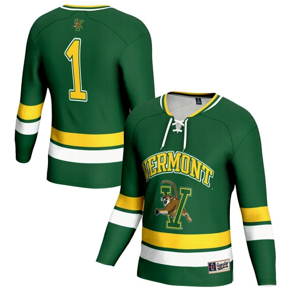 Unisex GameDay Greats Green Vermont Catamounts Lightweight Women's Hockey Team Fashion Jersey