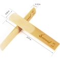 thumbnail image 2 of HELIAHOO 10 Pack Bb Clarinet Reeds with Plastic Box, Strength 1.5 Reeds for Clarinet, Thinner Reed Tip & Unfiled Cut for Easy of Play, Traditional Reeds for Clarinet Beginner and AZ83-26002, 2 of 6