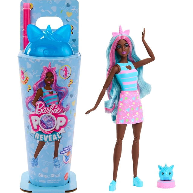 Muñeca Barbie Pop Reveal Shakes Series con accesorios, 8 sorpresas