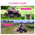 thumbnail image 5 of Jojoka 12V Kids ATV Ride on Car, 4 Wheeler Off-Road Quad, Battery Powered Electric Fun Toys Vehicle with Remote Control, Music, High/Low Speeds, LED Lights, Treaded Tires, for 3-8 Years Old, Pink, 5 of 7