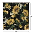 thumbnail image 5 of Waterproof Cute Sunflower Colorful Shower Curtain 72x72 Inch Boho Style Polyester Unique Shower Curtain for Bathroom Hotel Home Decor with 12 Plastic Hooks, 5 of 5