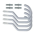 thumbnail image 3 of 4 ganchos de pared para colgar abrigos, resistentes, decorativos, para sombreros Gris, 3 of 7