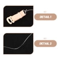 thumbnail image 3 of QUMIIRITY 4Ud Clips Elásticos Para Extensiones De Con Invisible Y Color Natural, 3 of 6